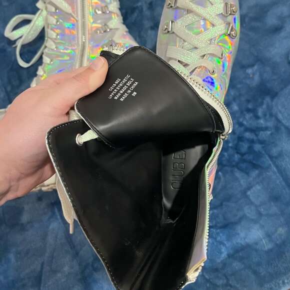 Dolls Kill X Club Exx Corset Platform Boots - Picture 6 of 6